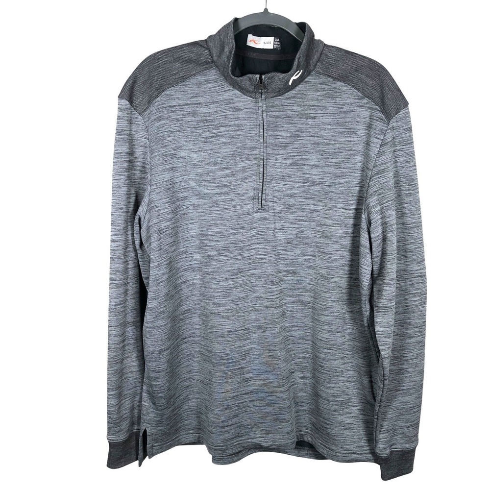 KJUS Liam Techwool Half Zip Mens XL Merino‎ Blend Sweater Pullover Golf